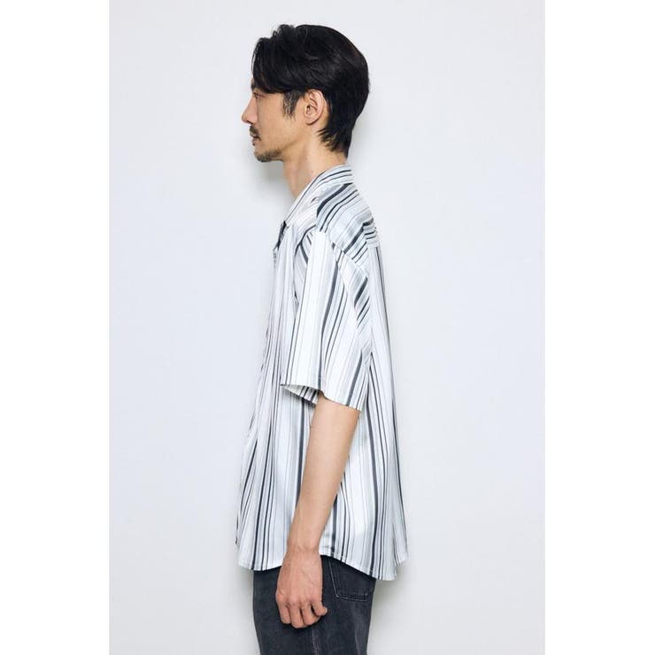 マルチストライプ半袖シャツ | AZUL BY MOUSSY | 詳細画像6 