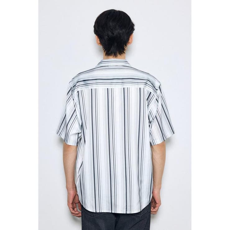マルチストライプ半袖シャツ | AZUL BY MOUSSY | 詳細画像7 