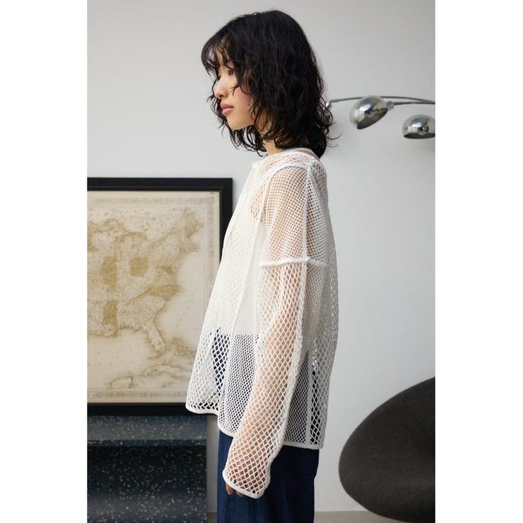 パターンメッシュプルオーバー | AZUL BY MOUSSY | 詳細画像5