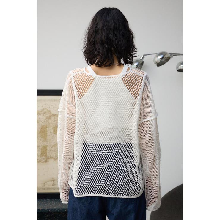 パターンメッシュプルオーバー | AZUL BY MOUSSY | 詳細画像6