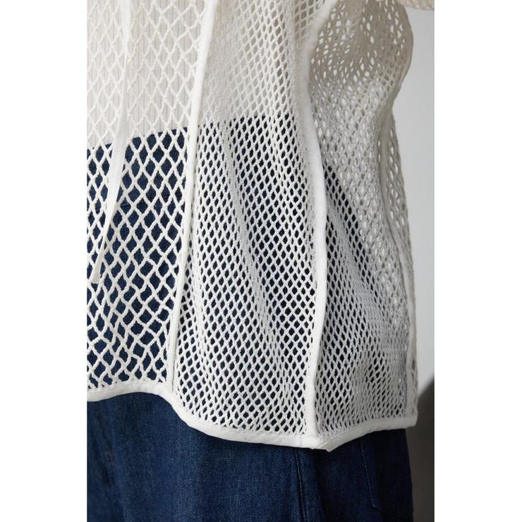 パターンメッシュプルオーバー | AZUL BY MOUSSY | 詳細画像10