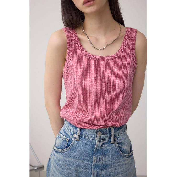 RED | 2WAYリブタンクトップ | AZUL BY MOUSSY