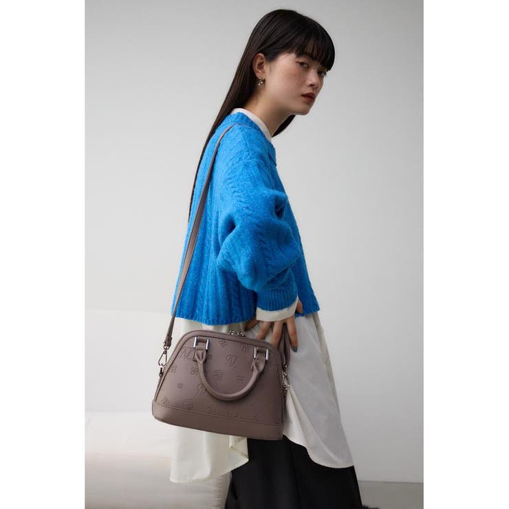 ハイクラス水色バッグ モノグラムダブルジップバッグ[品番：AZLW0022880]｜AZUL BY