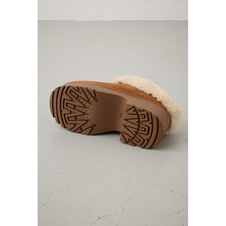 厚底ムートンヒールデザインスリッポン | AZUL BY MOUSSY | 詳細画像34 