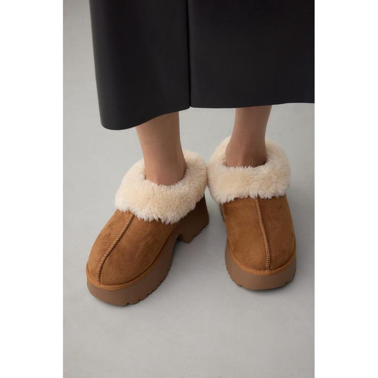 厚底ムートンヒールデザインスリッポン | AZUL BY MOUSSY | 詳細画像25 