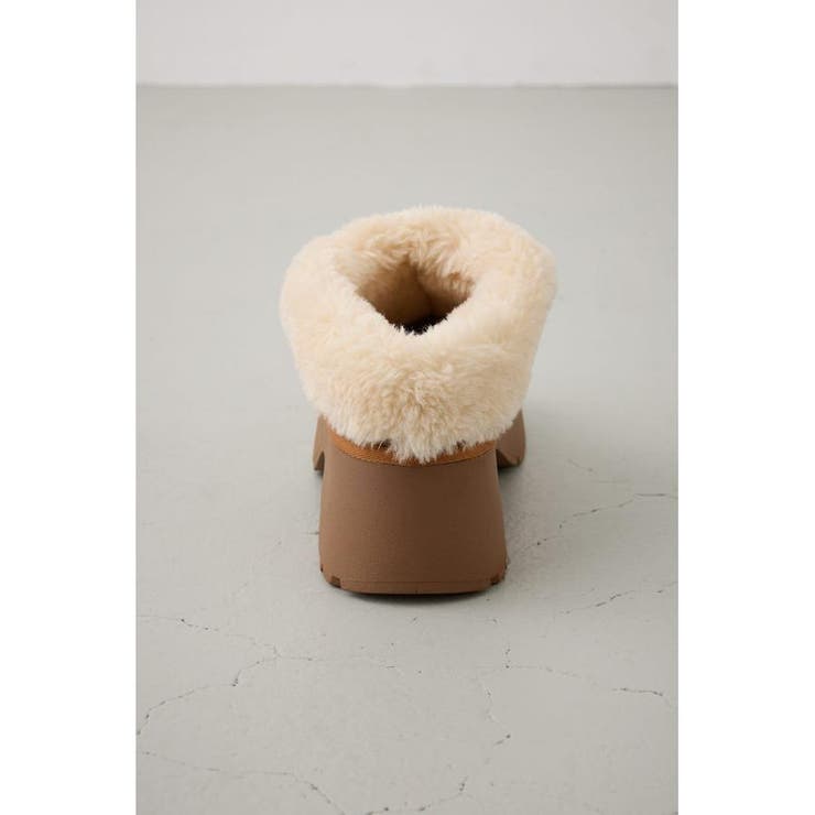 厚底ムートンヒールデザインスリッポン | AZUL BY MOUSSY | 詳細画像30 