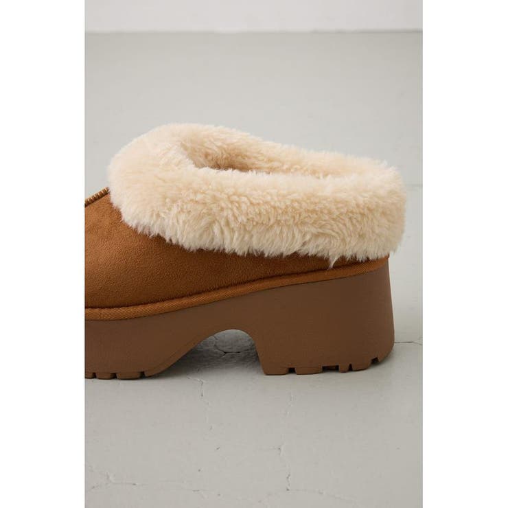 厚底ムートンヒールデザインスリッポン | AZUL BY MOUSSY | 詳細画像32 