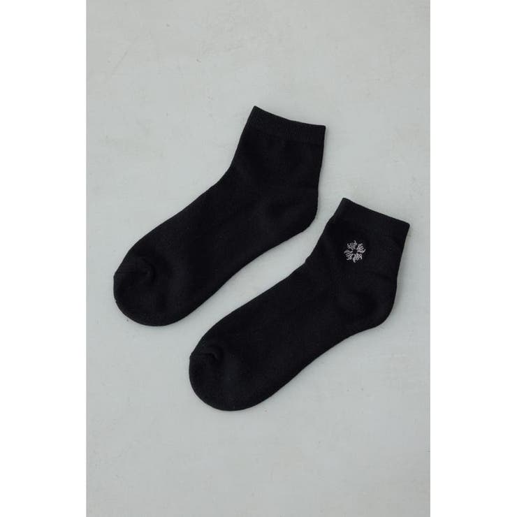 ワンポイント刺繍アンクルソックス | AZUL BY MOUSSY | 詳細画像1 