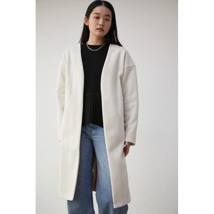 DOUBLE FACE TOPPER CARDIGAN | AZUL BY MOUSSY | 詳細画像1 