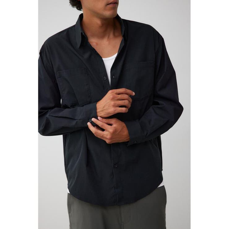 BLK | ダブルポケットベーシックシャツ | AZUL BY MOUSSY