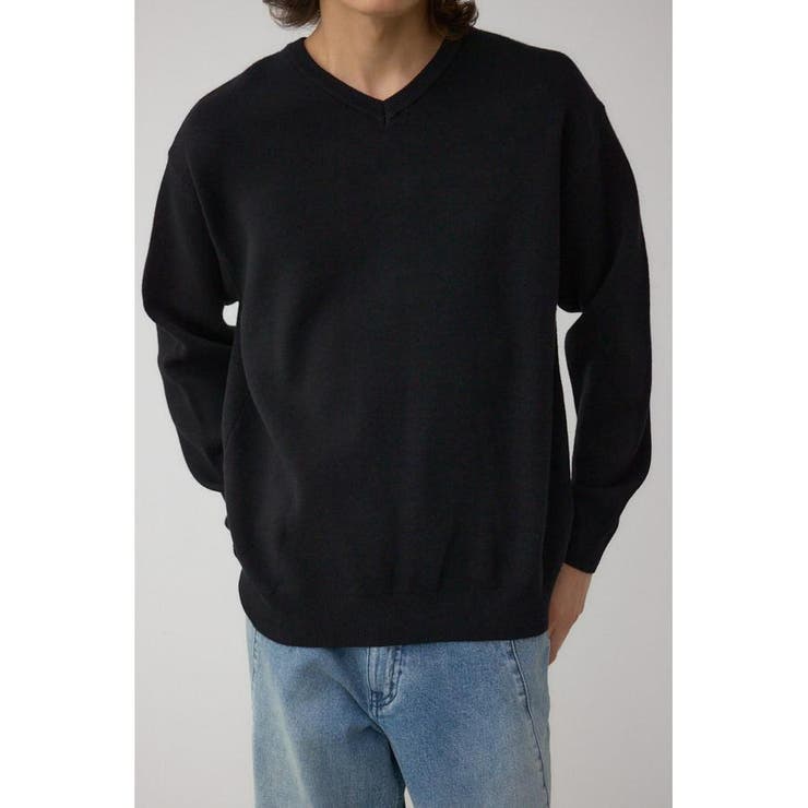 スムースニットVネックトップス | AZUL BY MOUSSY | 詳細画像12 