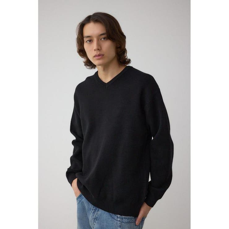 スムースニットVネックトップス | AZUL BY MOUSSY | 詳細画像14 