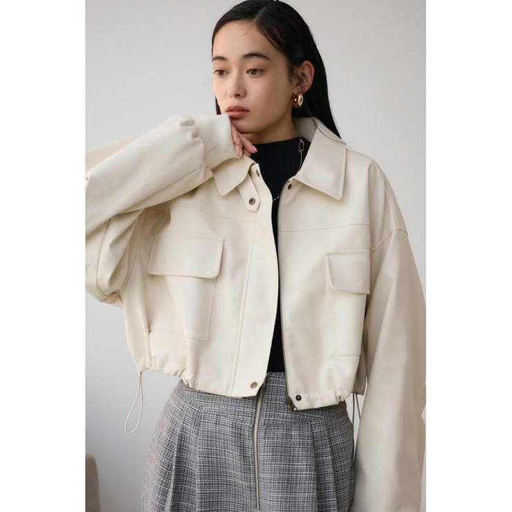 IVOY3 | フェイクレザーショートブルゾン | AZUL BY MOUSSY