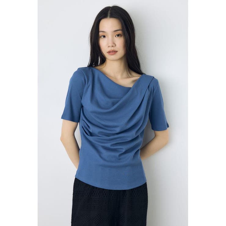 BLU | ドレープ5分袖トップス | AZUL BY MOUSSY