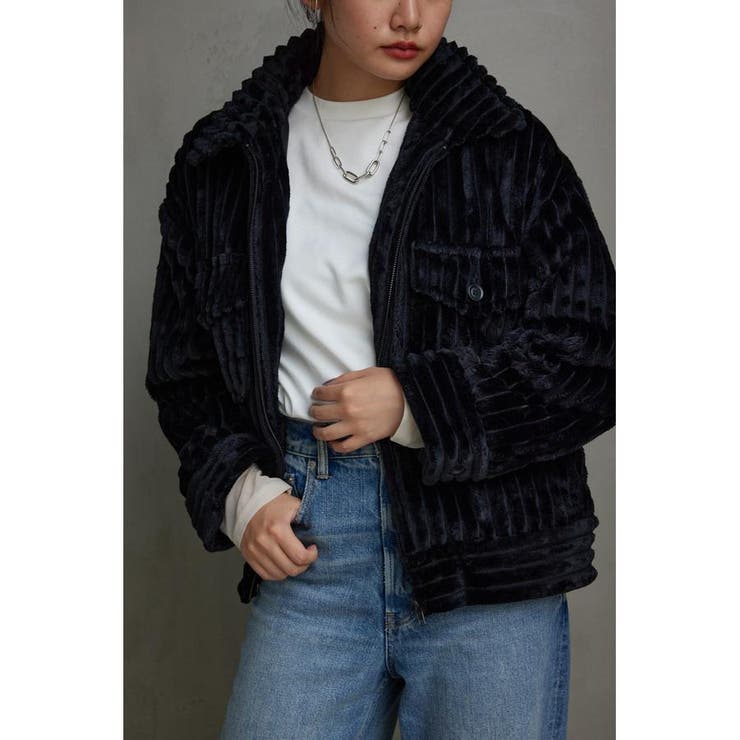 B-HEATフェイクファーCPOブルゾン[品番：AZLW0021246]｜AZUL BY MOUSSY