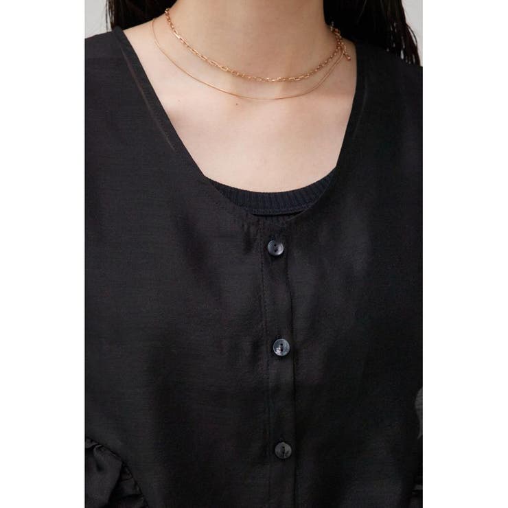 オーガンジーフリルベスト | AZUL BY MOUSSY | 詳細画像18 