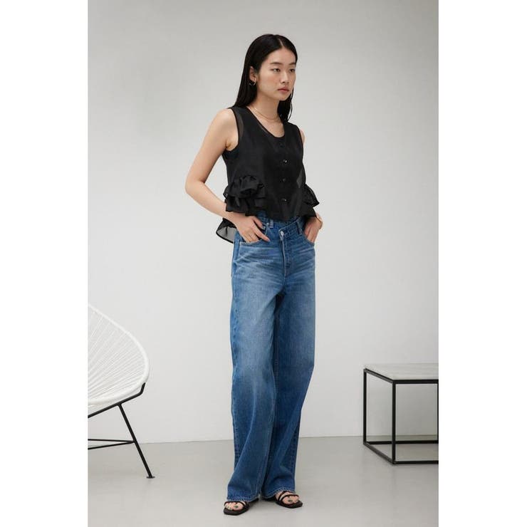 オーガンジーフリルベスト | AZUL BY MOUSSY | 詳細画像13 