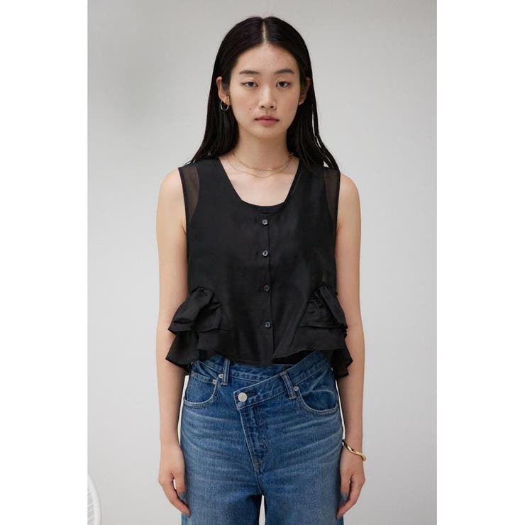 オーガンジーフリルベスト | AZUL BY MOUSSY | 詳細画像15 