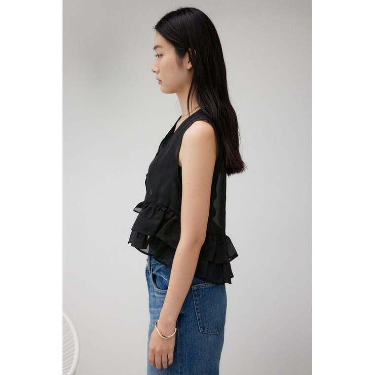 オーガンジーフリルベスト | AZUL BY MOUSSY | 詳細画像16 