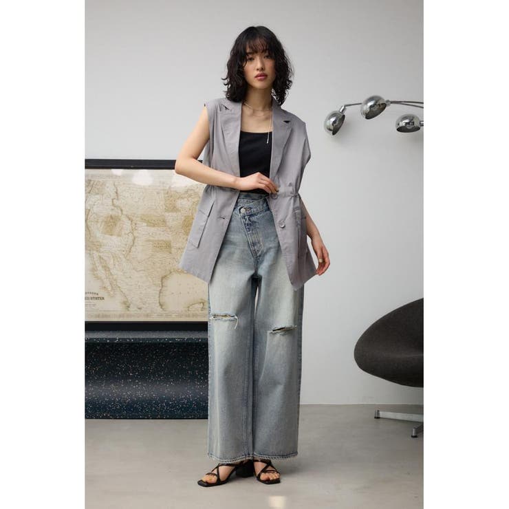 ドロストリングシアーベスト | AZUL BY MOUSSY | 詳細画像27 