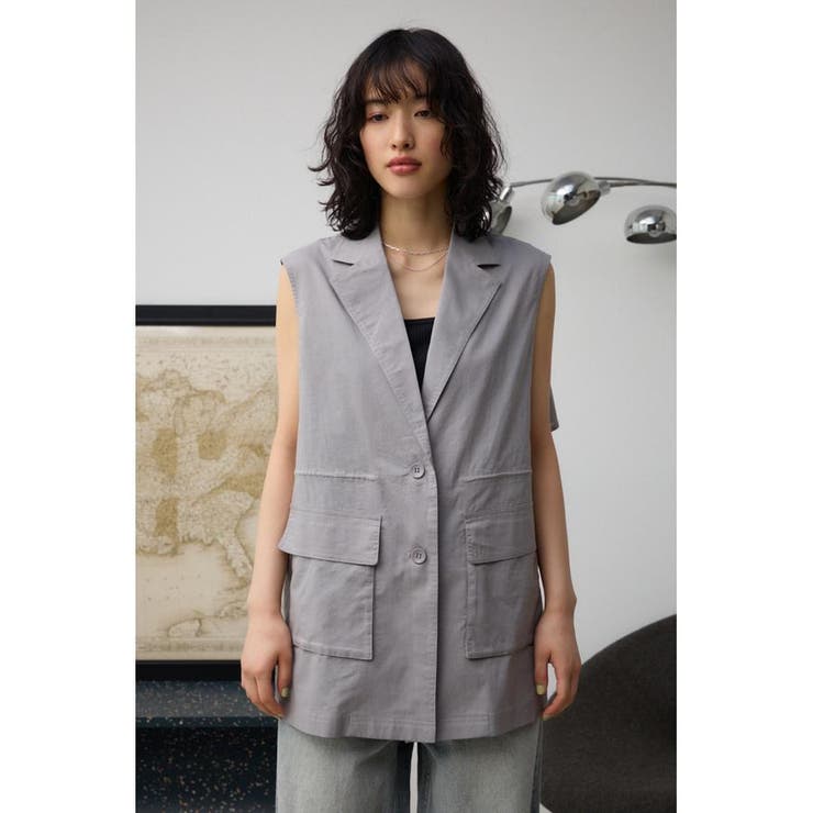 ドロストリングシアーベスト | AZUL BY MOUSSY | 詳細画像28 