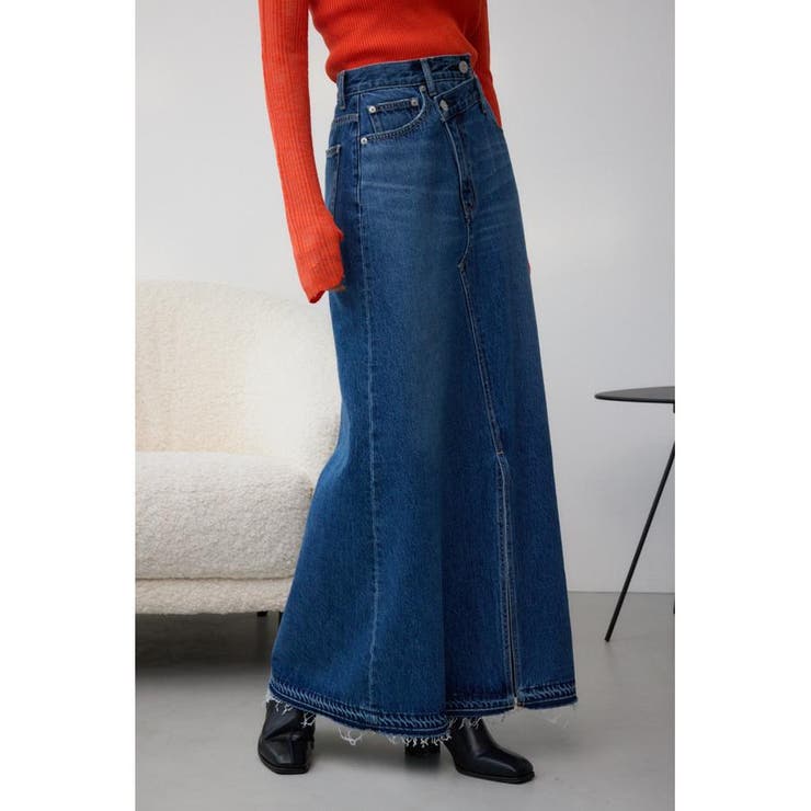 AZUL DENIM オーバーラップロングスカート[品番：AZLW0022507]｜AZUL BY  MOUSSY（アズールバイマウジー）のレディースファッション通販｜SHOPLIST（ショップリスト）