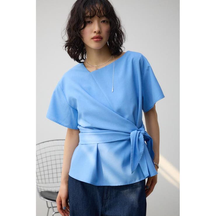 2WAYサイドタイブラウス[品番：AZLW0022015]｜AZUL BY MOUSSY 