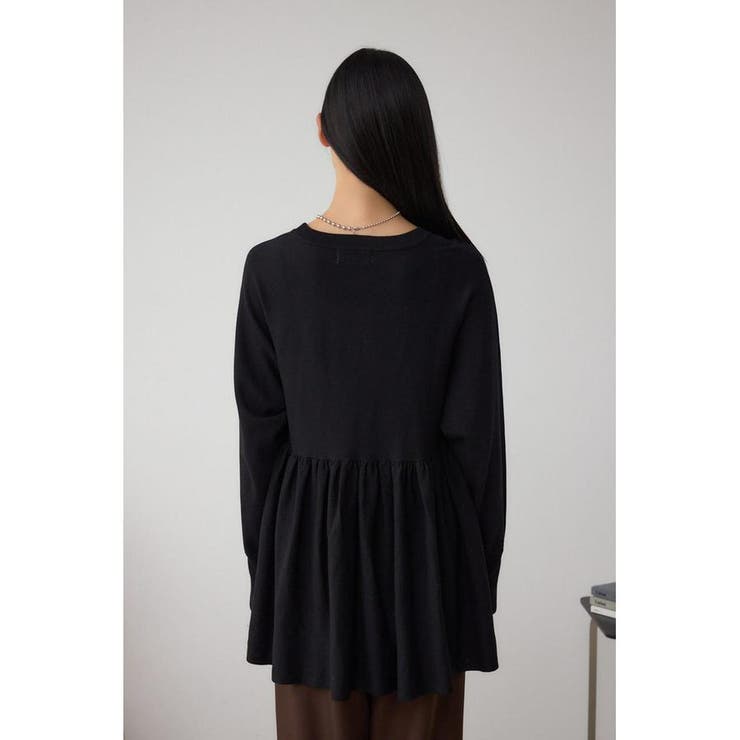 ペプラムデザインニットトップス | AZUL BY MOUSSY | 詳細画像7 