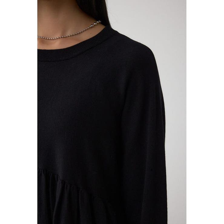 ペプラムデザインニットトップス | AZUL BY MOUSSY | 詳細画像9 