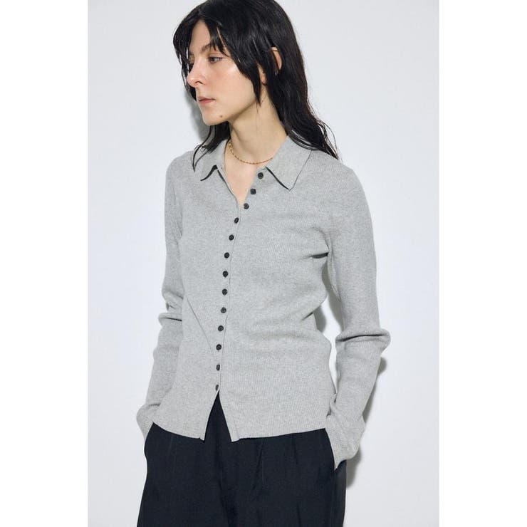 L/GRY1 | エリツキリブニット | AZUL BY MOUSSY