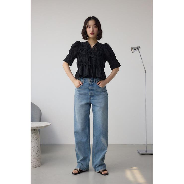コットンレースパフショルダーブラウス | AZUL BY MOUSSY | 詳細画像14 