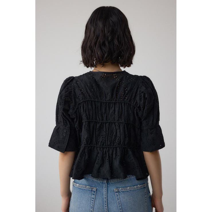 コットンレースパフショルダーブラウス | AZUL BY MOUSSY | 詳細画像17 