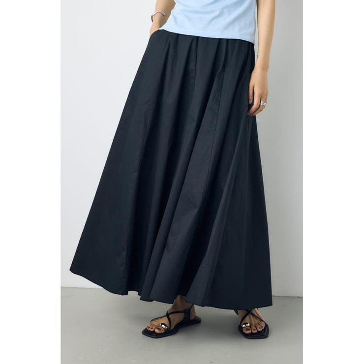 BLK | ライトコットンフレアスカート | AZUL BY MOUSSY