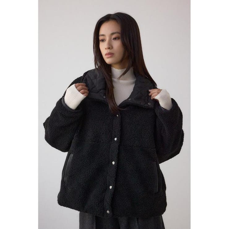 リバーシブルキルティングボアブルゾン | AZUL BY MOUSSY | 詳細画像17 