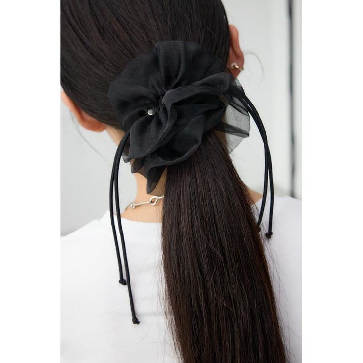 シアードローストリングシュシュ | AZUL BY MOUSSY | 詳細画像1 