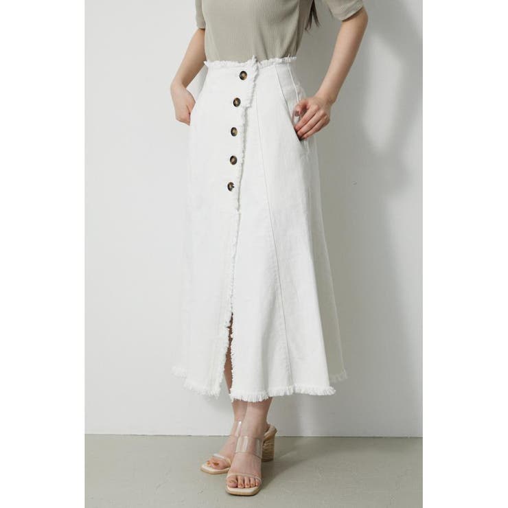 ASYMMETRY BUTTON SLIT SKIRT[品番：AZLW0019837]｜AZUL BY MOUSSY