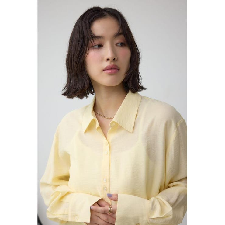 C/T冷感 切替シアーデザインシャツ | AZUL BY MOUSSY | 詳細画像23 