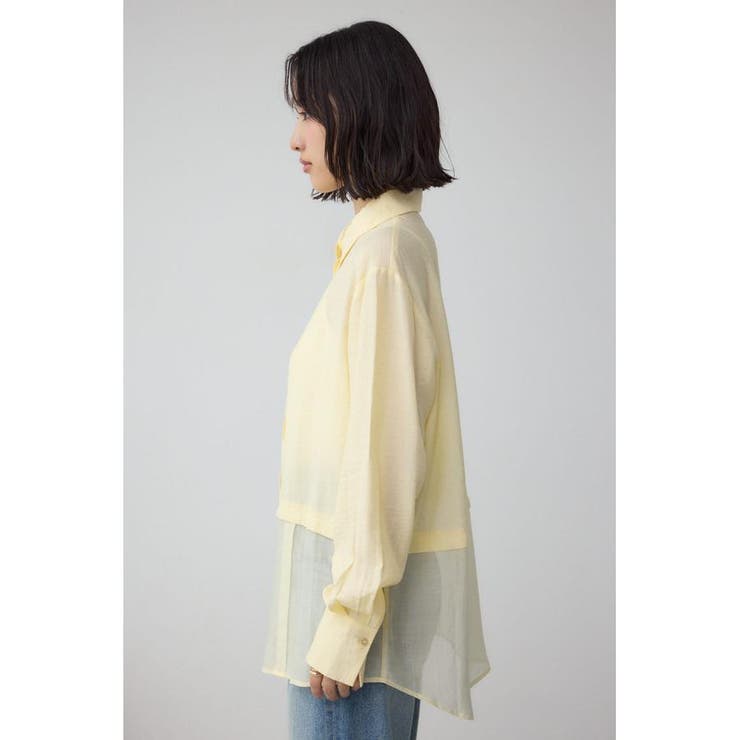 C/T冷感 切替シアーデザインシャツ | AZUL BY MOUSSY | 詳細画像27 