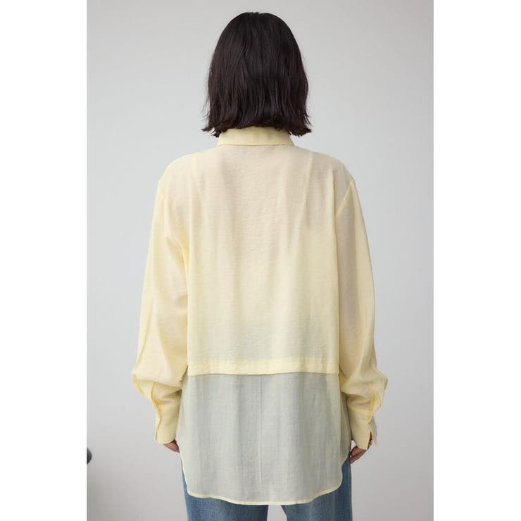 C/T冷感 切替シアーデザインシャツ | AZUL BY MOUSSY | 詳細画像28 