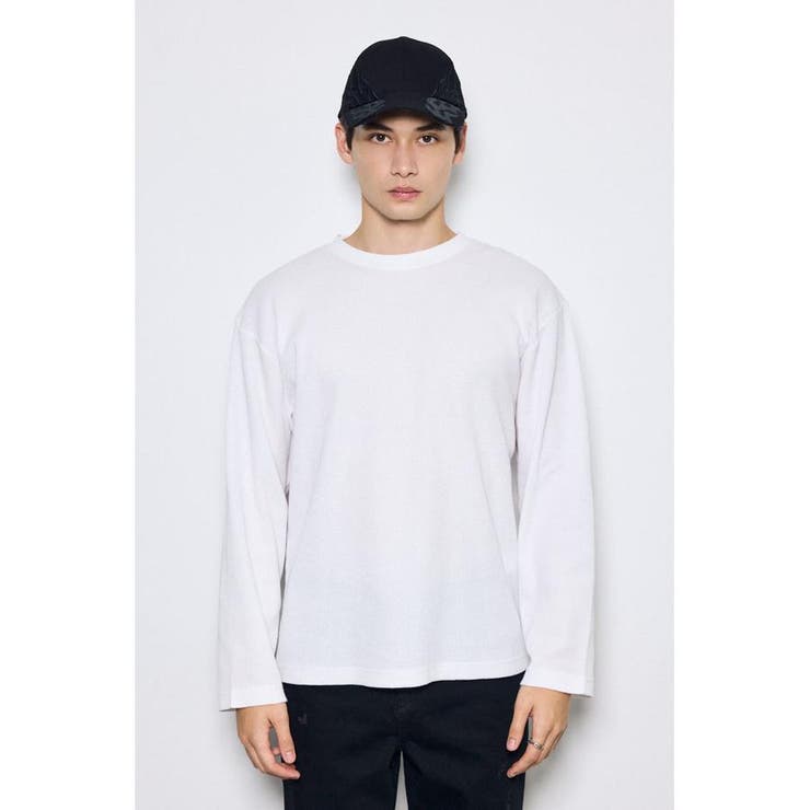 ワッフル長袖トップス | AZUL BY MOUSSY | 詳細画像4 