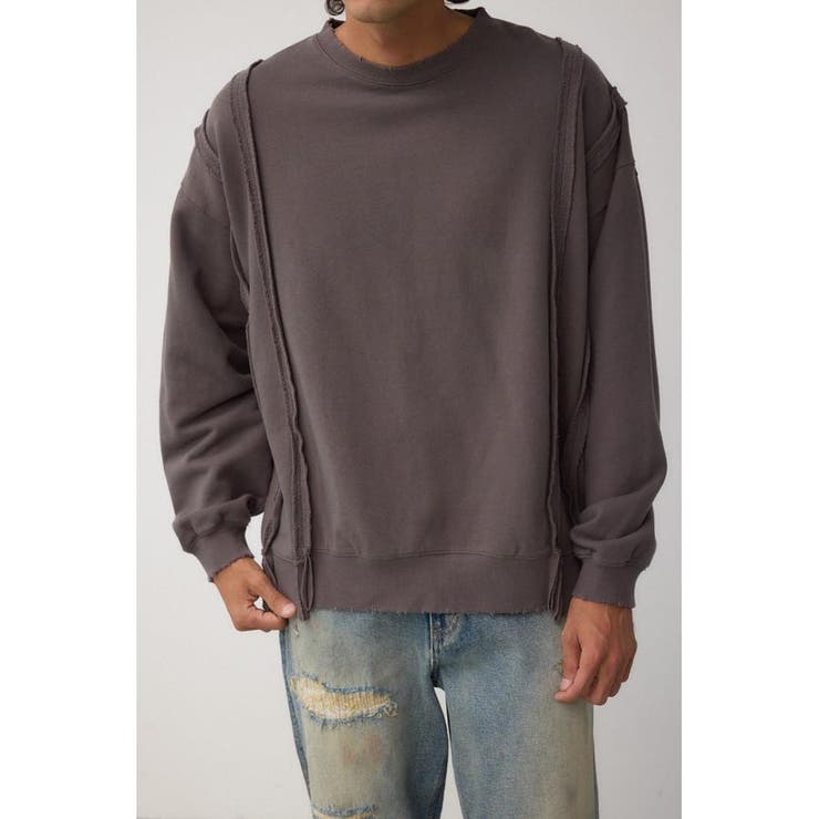 L/BLK1 | ステップヘムヘビースウェット | AZUL BY MOUSSY