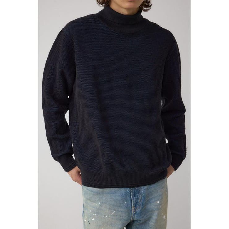 BLK | ハニカムタートルネックニット | AZUL BY MOUSSY