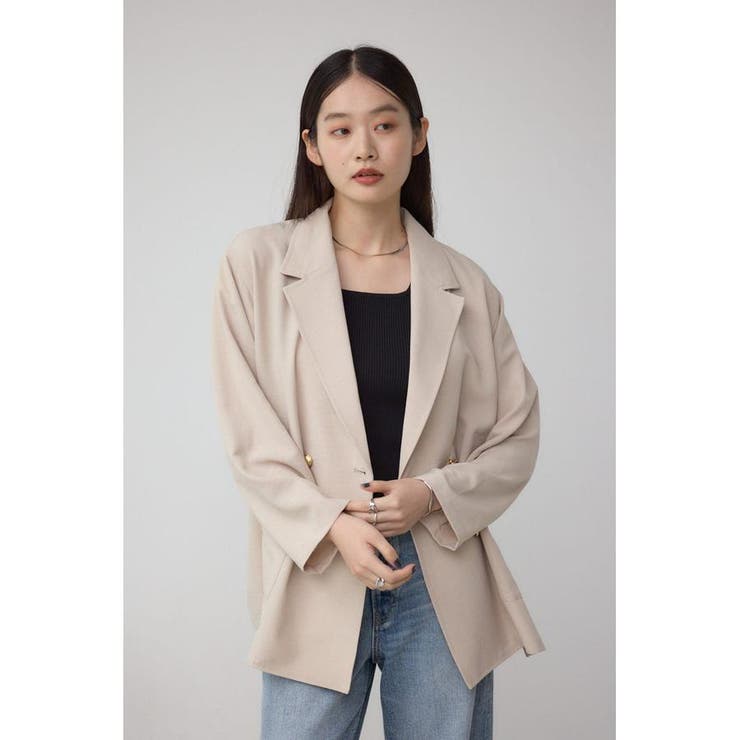 サイドスリットダブルジャケット | AZUL BY MOUSSY | 詳細画像30 