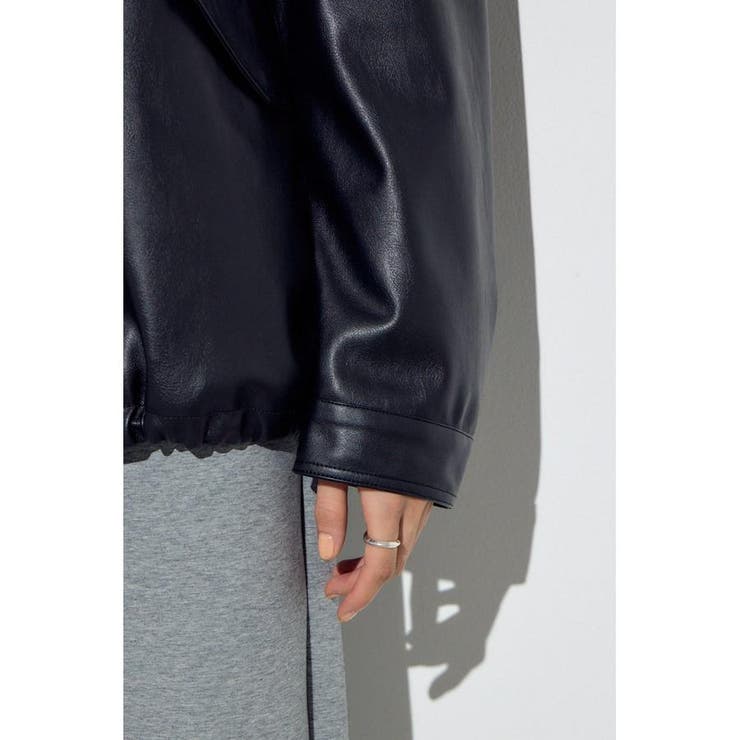 フェイクレザーミドルブルゾン | AZUL BY MOUSSY | 詳細画像26 