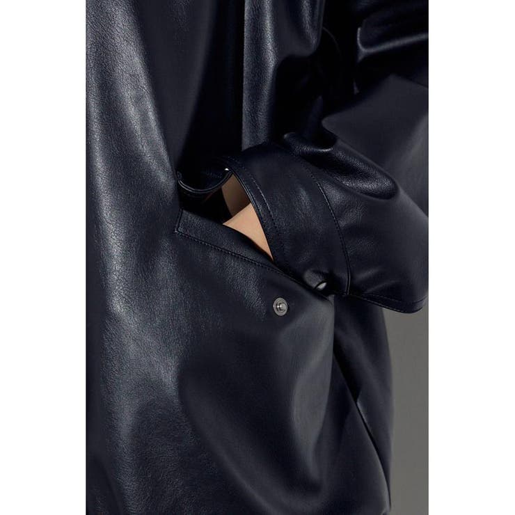 フェイクレザーミドルブルゾン | AZUL BY MOUSSY | 詳細画像28 