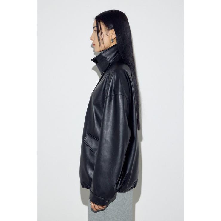 フェイクレザーミドルブルゾン | AZUL BY MOUSSY | 詳細画像23 