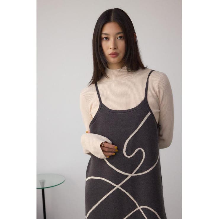 ライン柄ニットキャミワンピセット | AZUL BY MOUSSY | 詳細画像32 