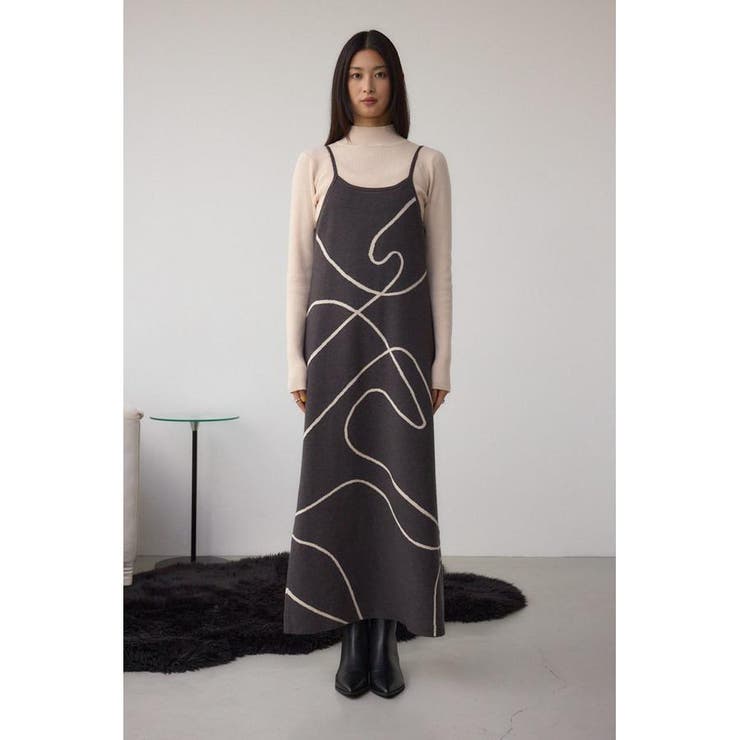 ライン柄ニットキャミワンピセット | AZUL BY MOUSSY | 詳細画像35 