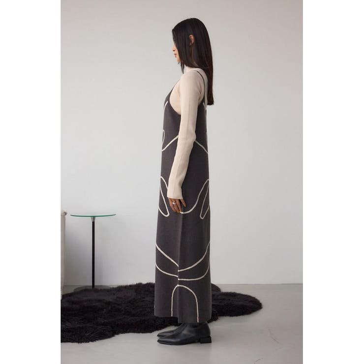 ライン柄ニットキャミワンピセット | AZUL BY MOUSSY | 詳細画像36 