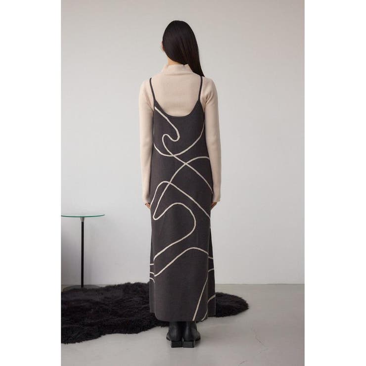 ライン柄ニットキャミワンピセット | AZUL BY MOUSSY | 詳細画像37 